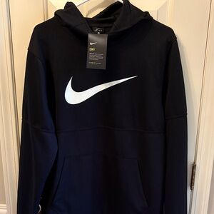 Nike Men's Black and White Hoodie